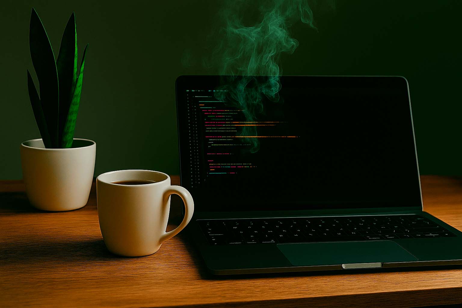 Bad smells coming from the code displayed in a laptop