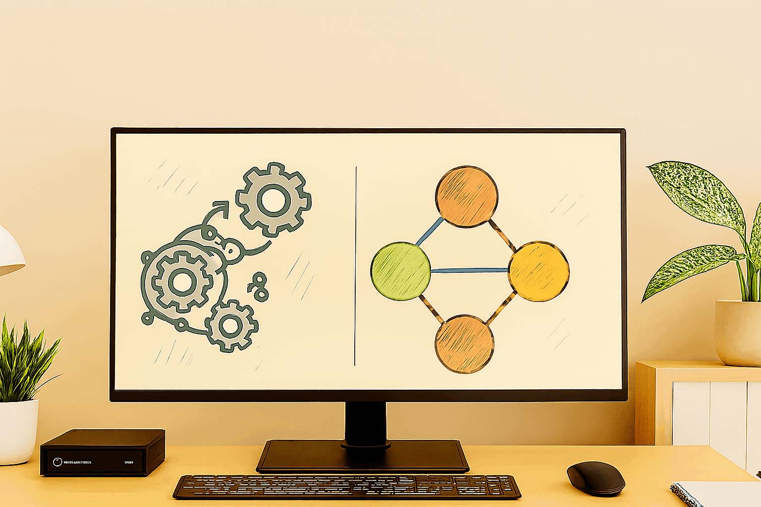 A graphical representation of coupling and cohesion