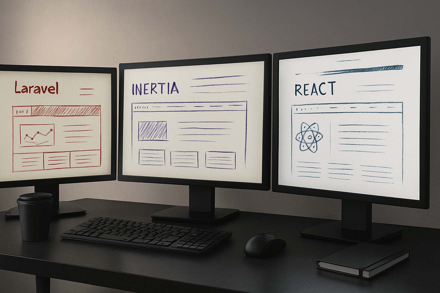Development of a web application using Inertia