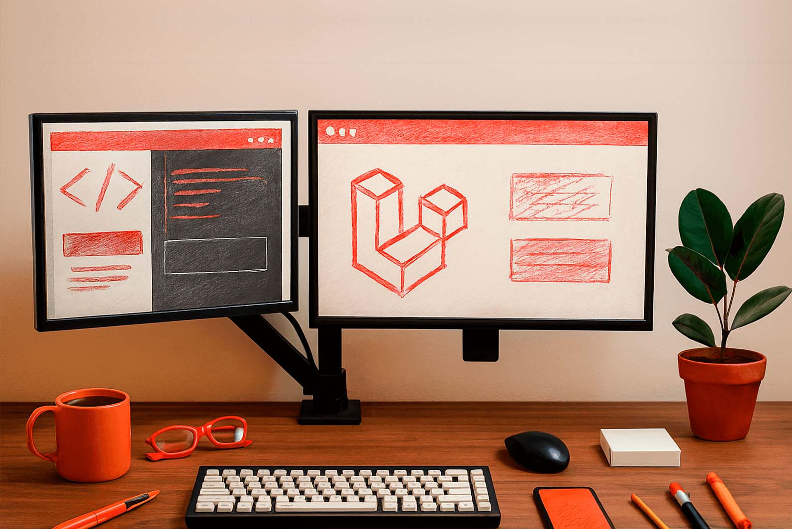 Development of a web application using Laravel