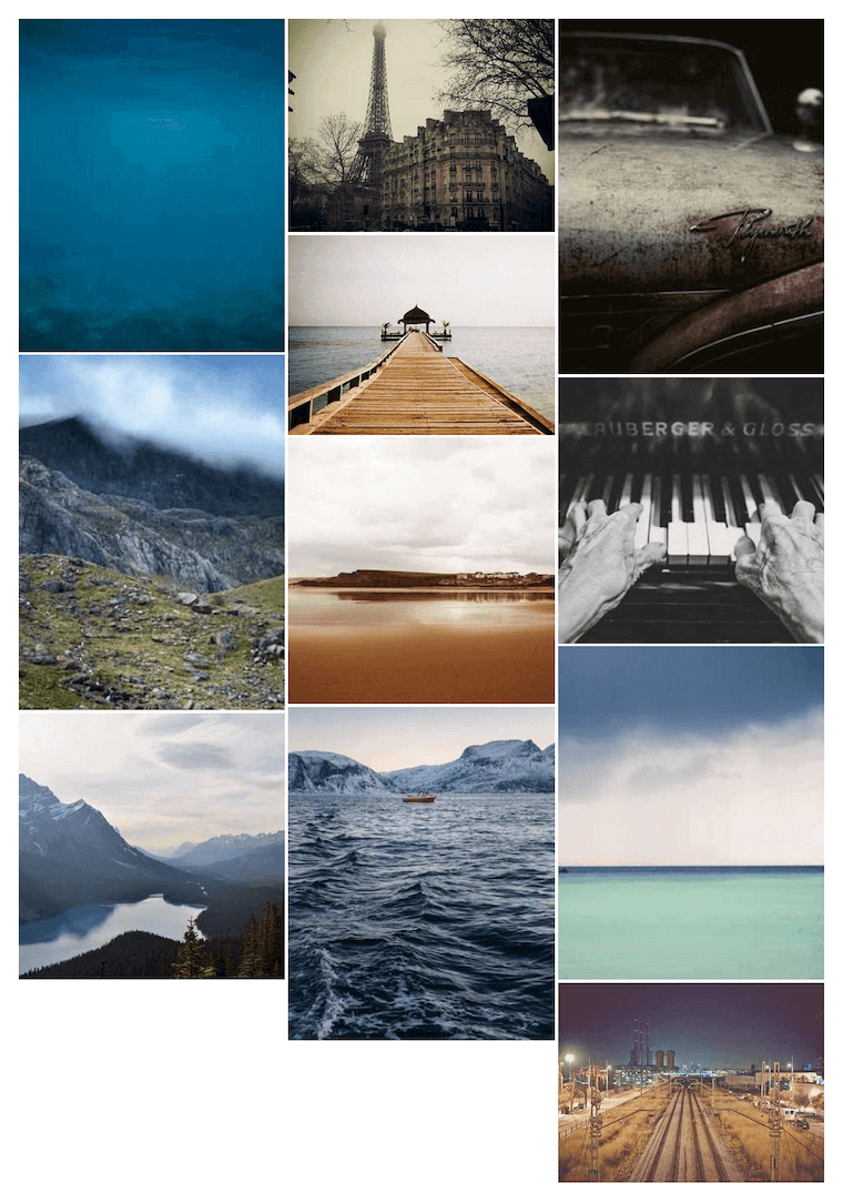 Example after the CSS in portrait
